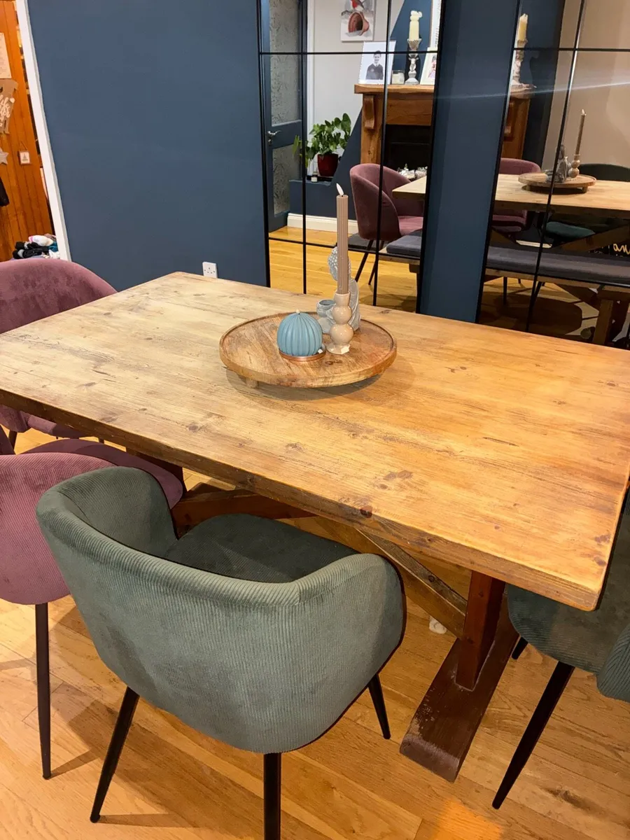 Dinning table and bench - Image 2
