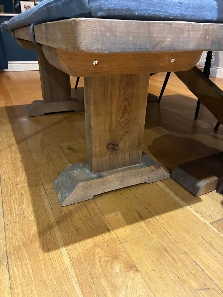 Dinning table and bench - Image 4