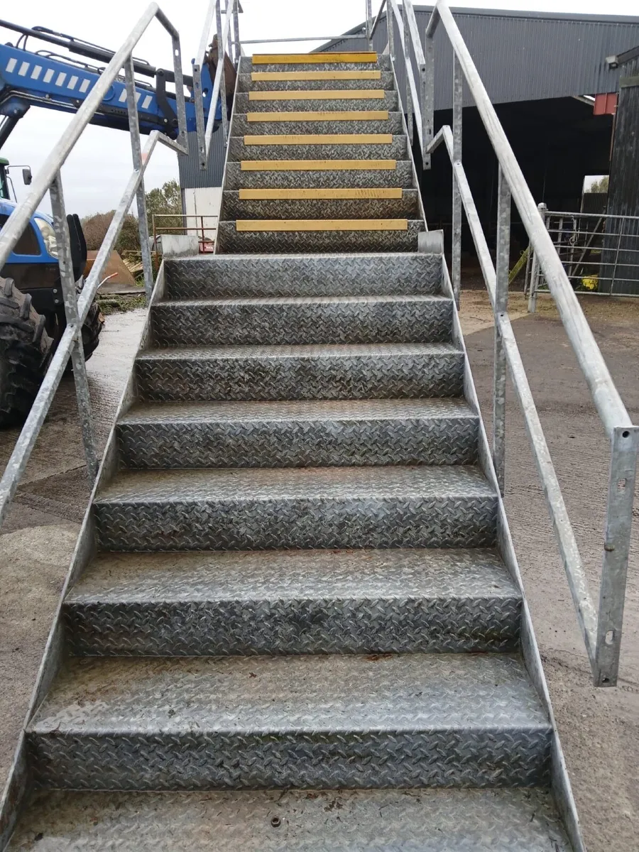 Fully Galvanised Steel Staircase - Image 1