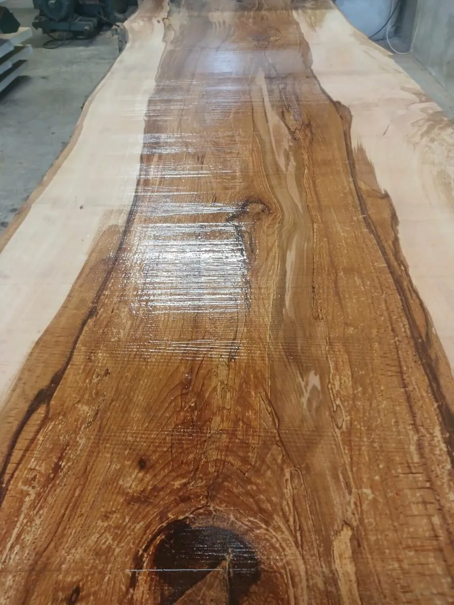 Fresh cut table slabs oak beach monkey puzzle kitc - Image 2