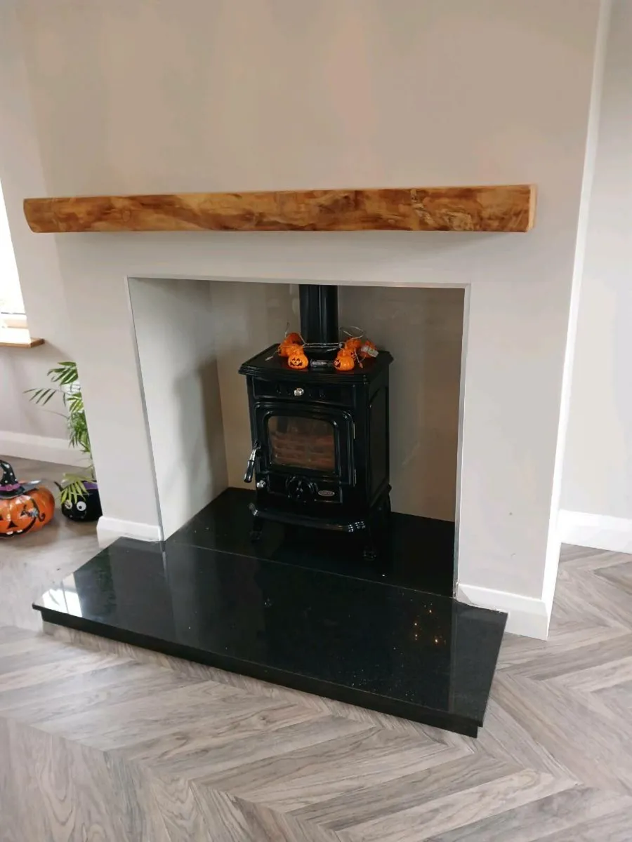 Mantle beam sleeper oak beach kitchen house stove - Image 2