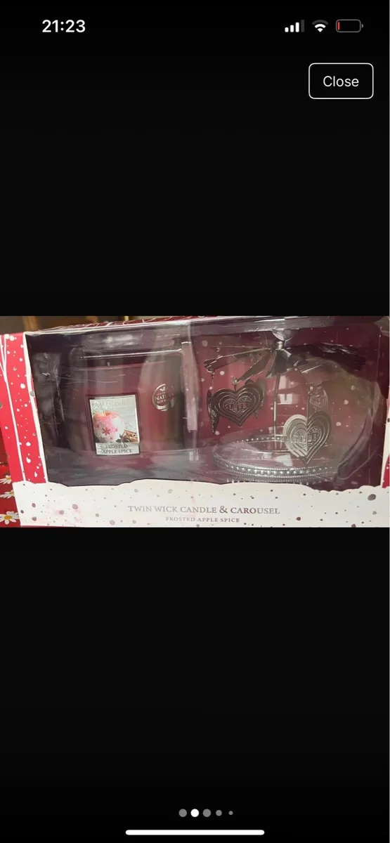 Heart & Home Twin Wick Candle & Carousel gift - Image 2