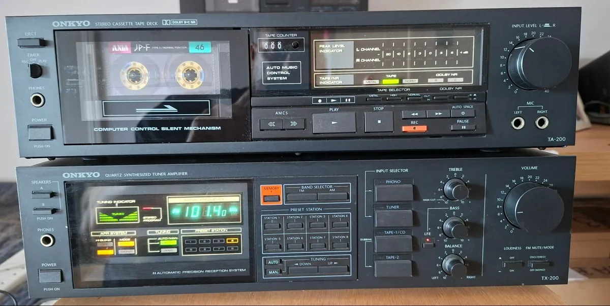 Onkyo TA-200 Deck + Onkyo TX-200 Amplituner - Image 1