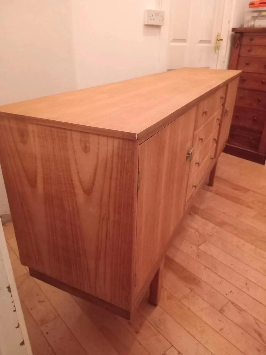 mid century teak sideboard hand restored - Image 1