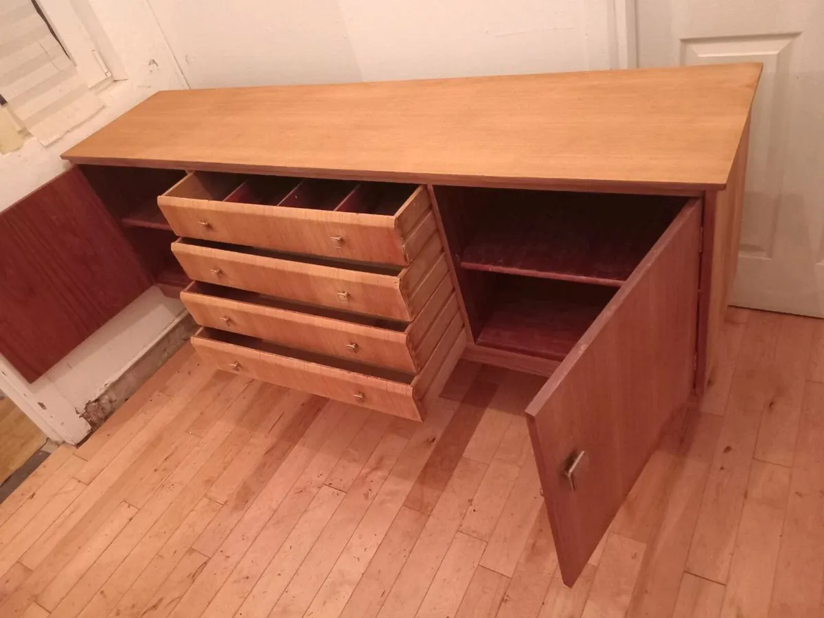 mid century teak sideboard hand restored - Image 4