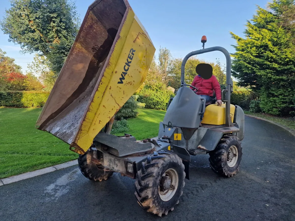 Wacker Neuson 3 ton swivel dumper low 400 hours - Image 3