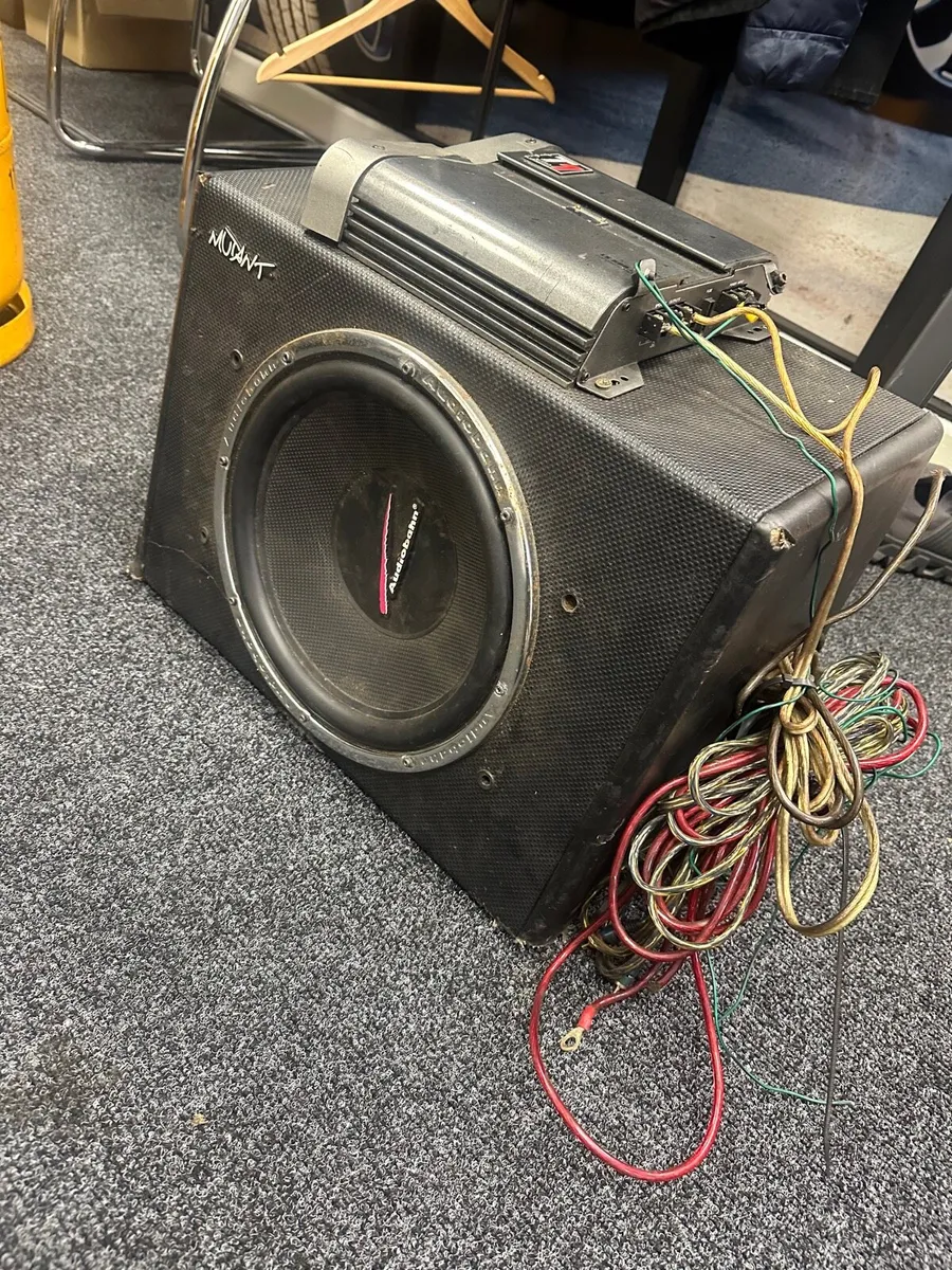 Subwoofer AMP & Cables - Image 1