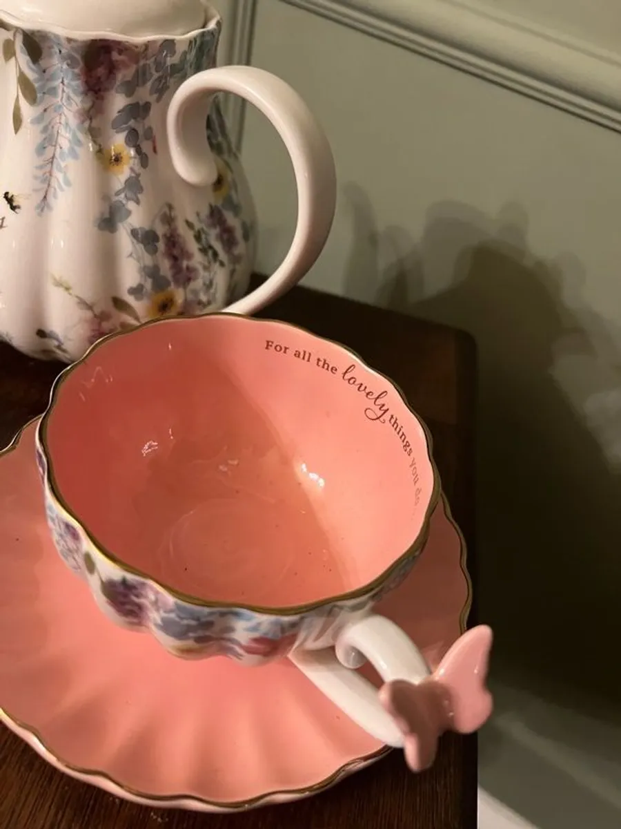 Tea Pot, Cup and Spoon Set - Image 4