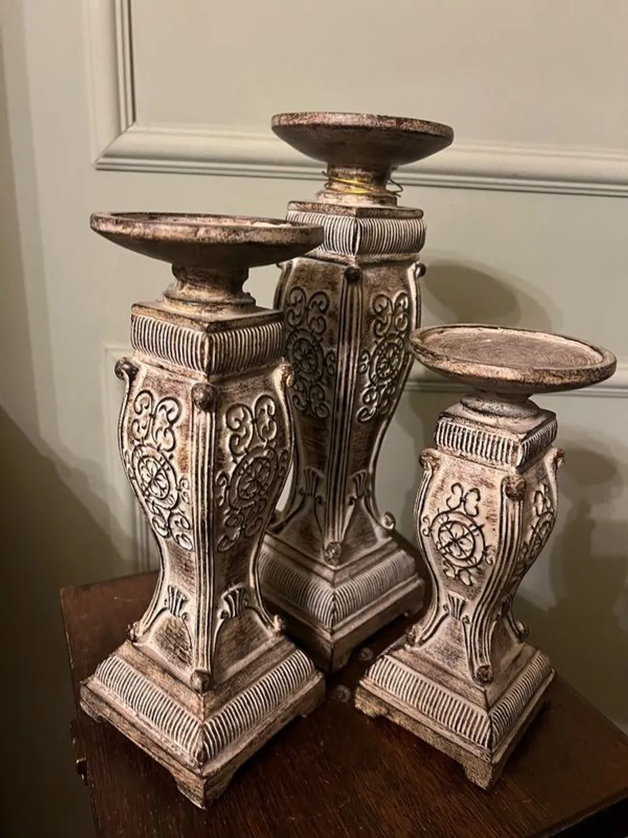 Candle holders X 3 - Image 1