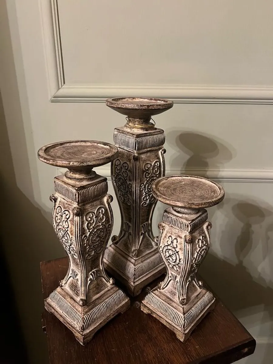Candle holders X 3 - Image 2