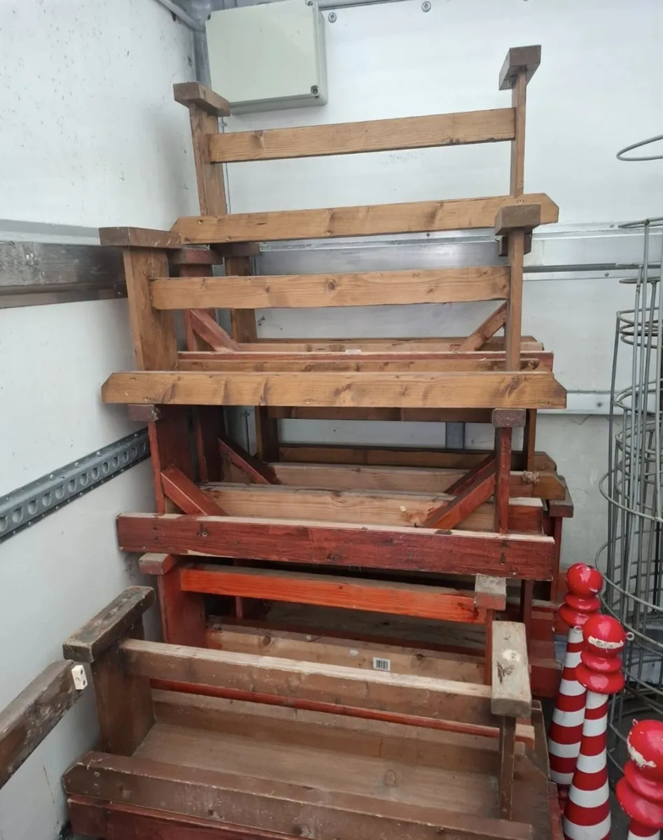 Wooden benches €10 each (great condition) - Image 1