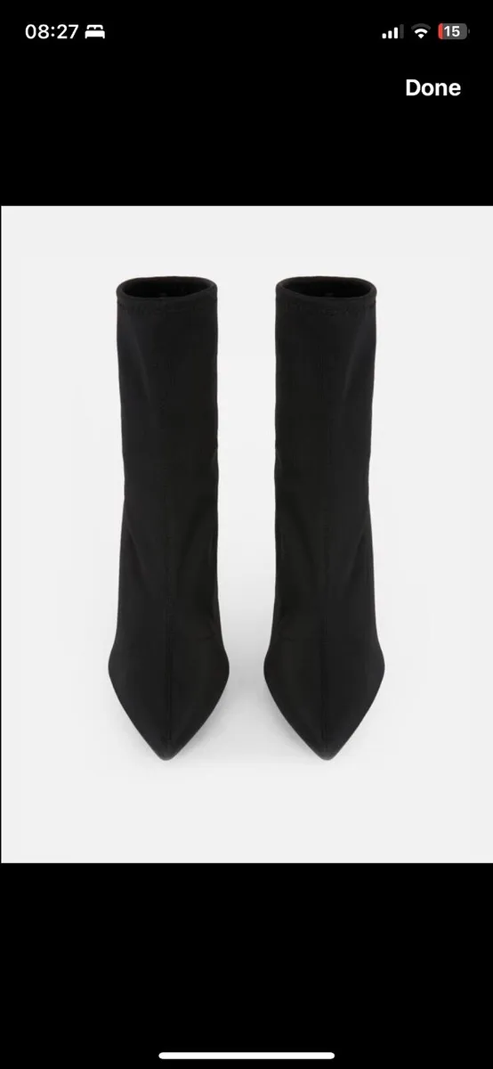 BRAND NEW Ladies Sock Boots: Size 5 - Image 2