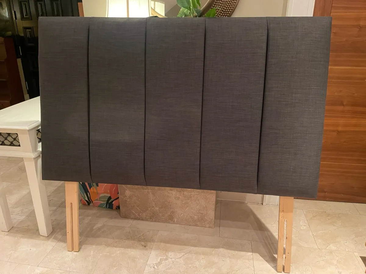 As New - Dark Grey 5Ft King Size Headboard
