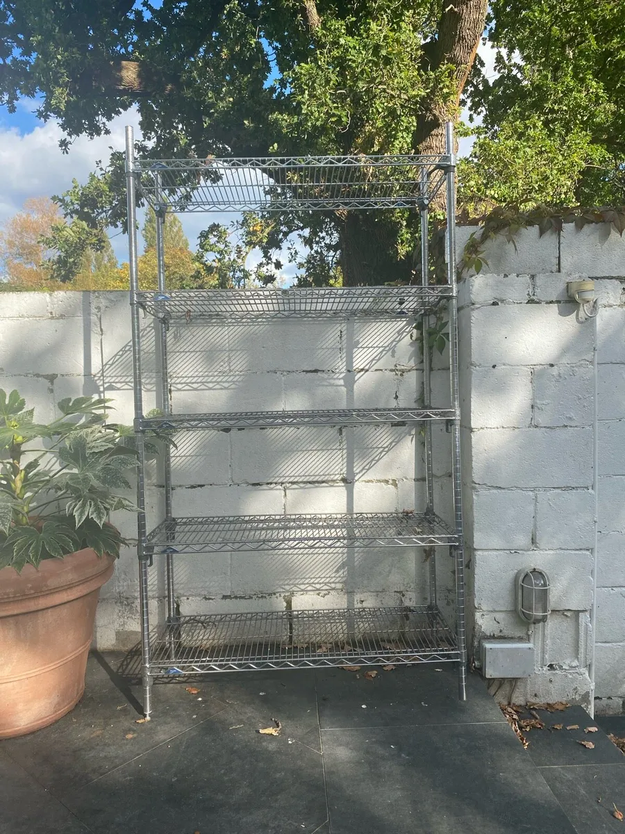 Steel shelves