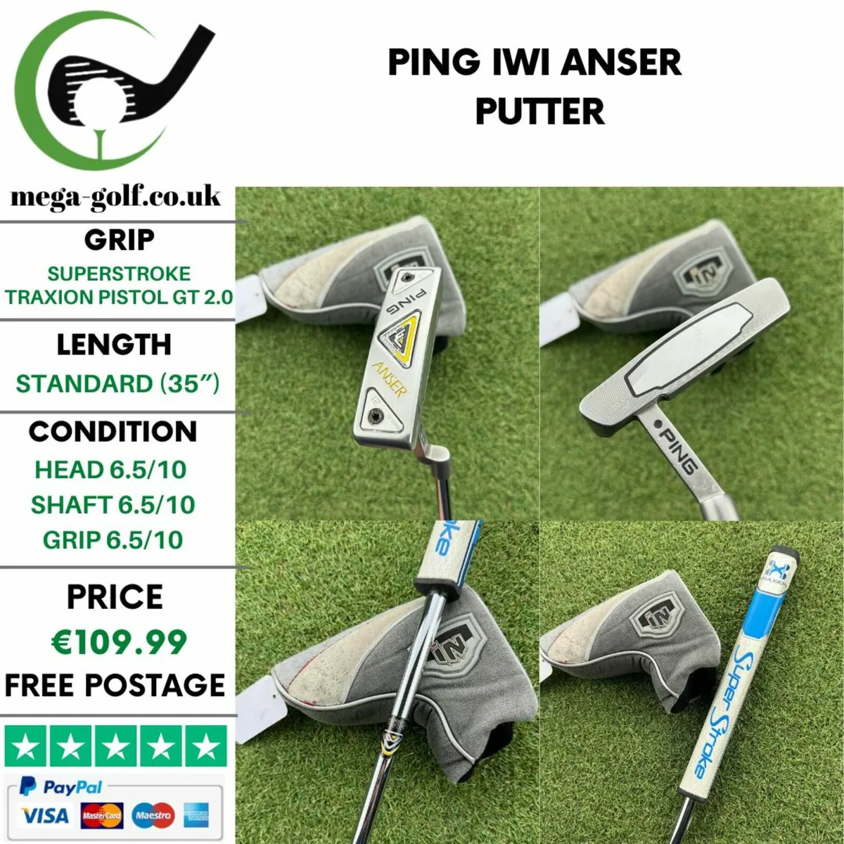 Ping iWi Anser Putter / 35″ - Image 1
