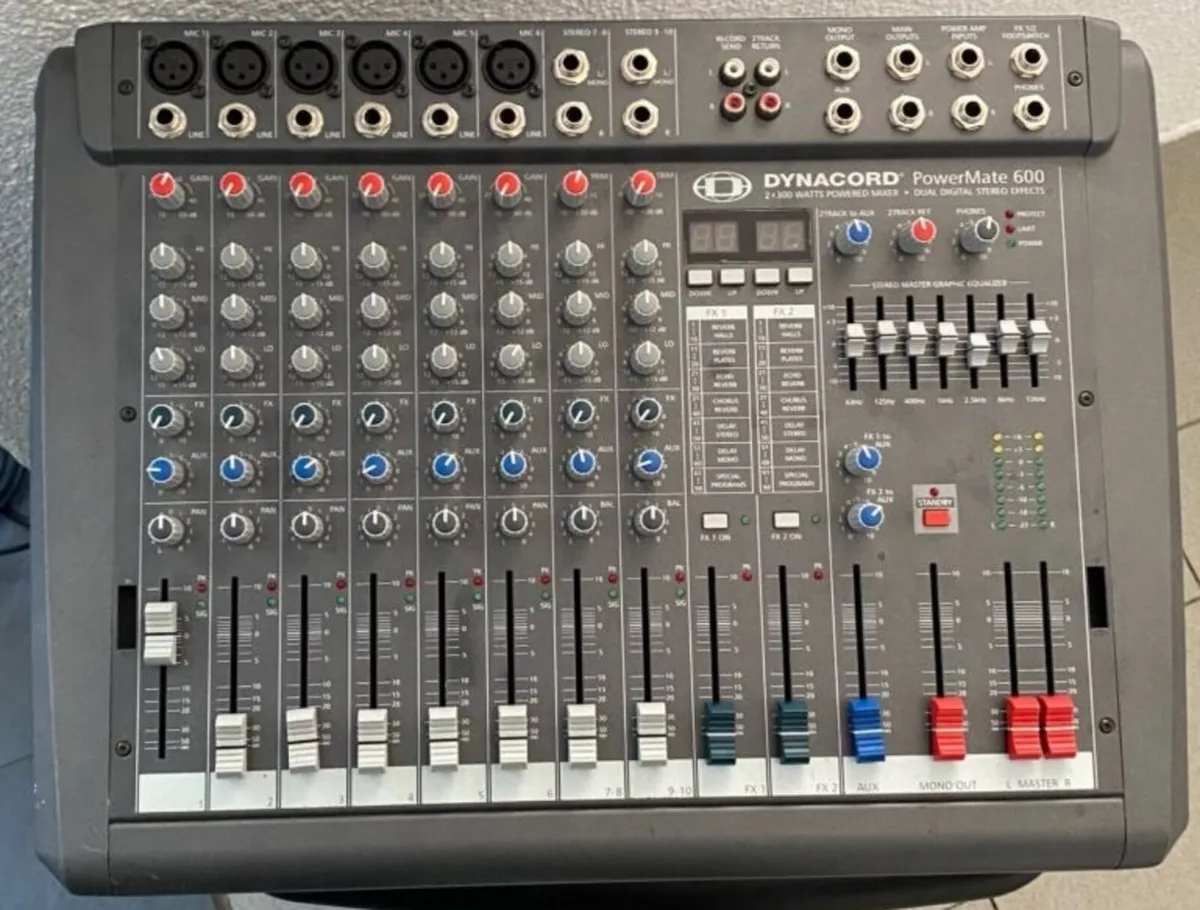 DYNACORD MIXER + ×2 15" SPEAKERS - Image 1
