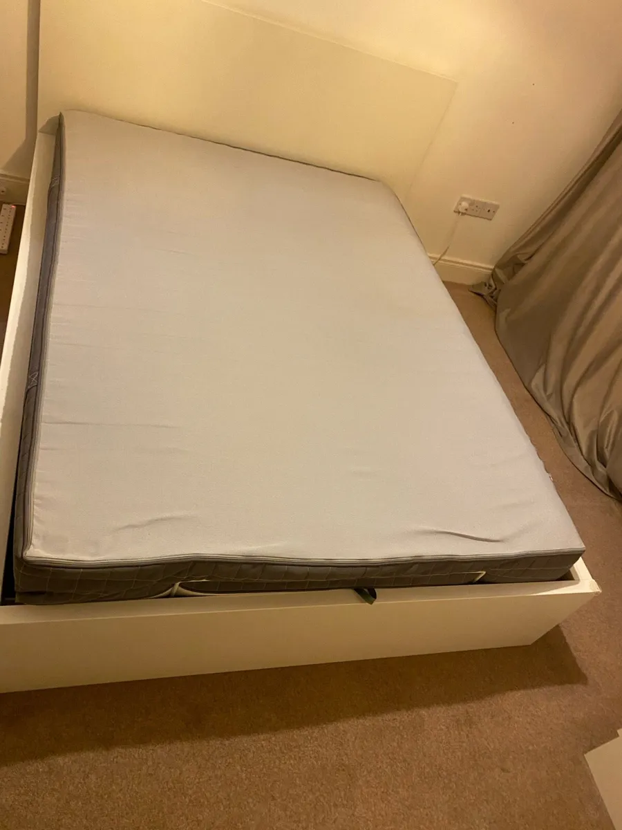 White King Size Bed with storage, IKEA - Image 2