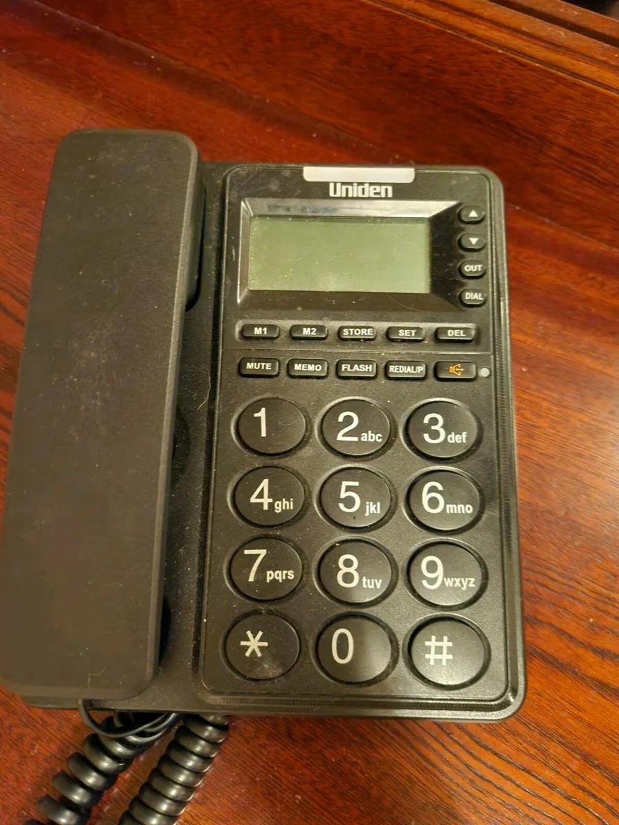Uniden CE6409 Big Button Corded Phone. - Image 1