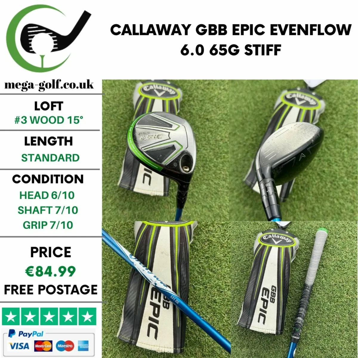 Callaway GBB Epic #3 Wood 15° / Stiff - Image 1