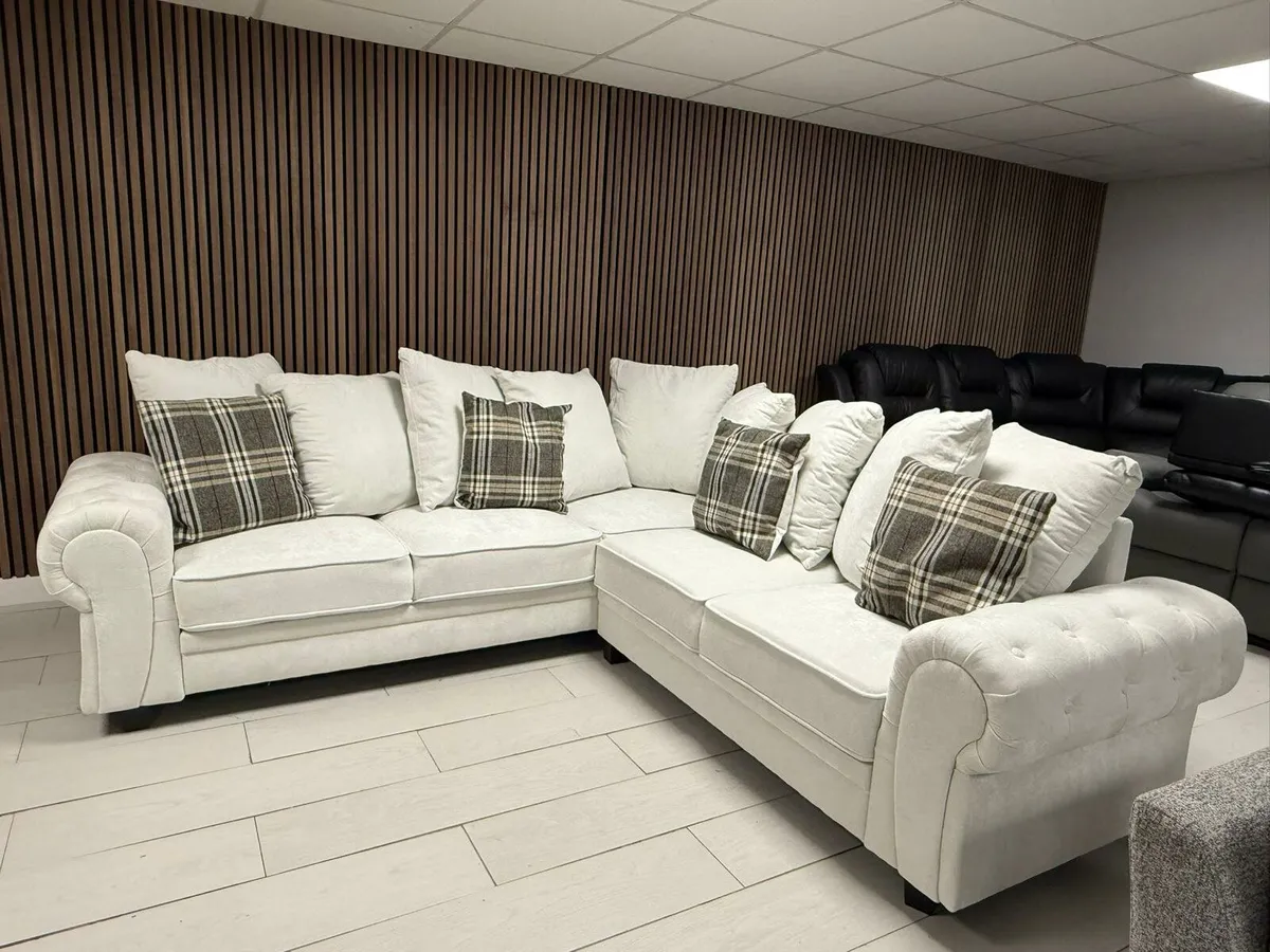 Verona Off White Scatter Back or Fullback Cushions - Image 2