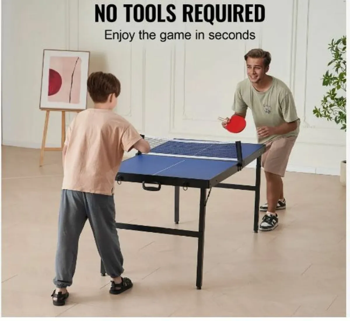 Ping Pong Table, Mid-Size Table Tennis - Image 2