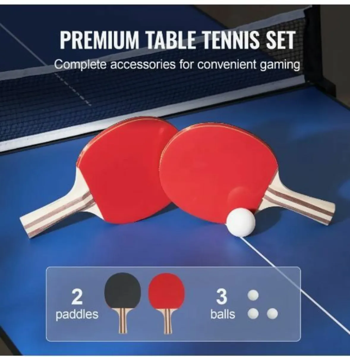 Ping Pong Table, Mid-Size Table Tennis - Image 4