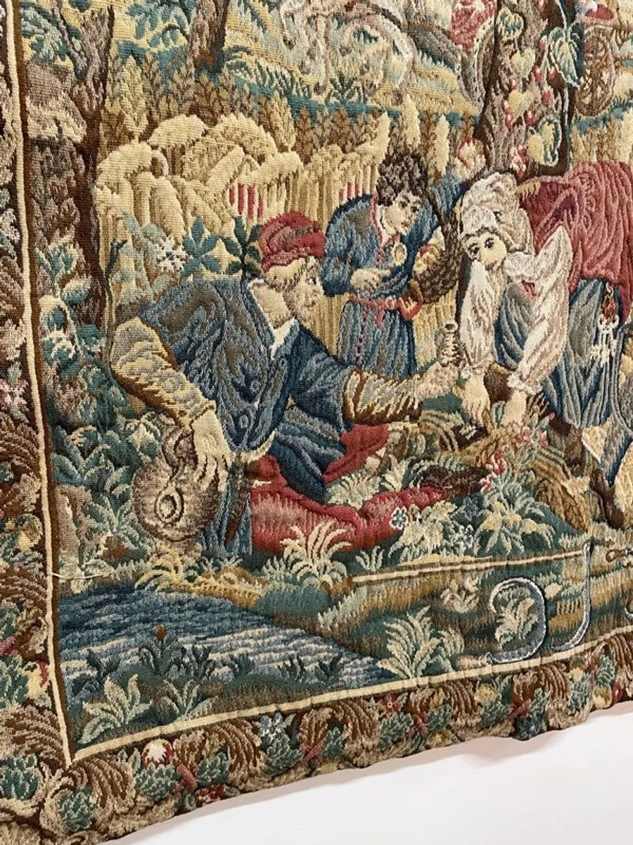 Very Good Large 20th Century French Aubusson Style Tapestry - Image 4