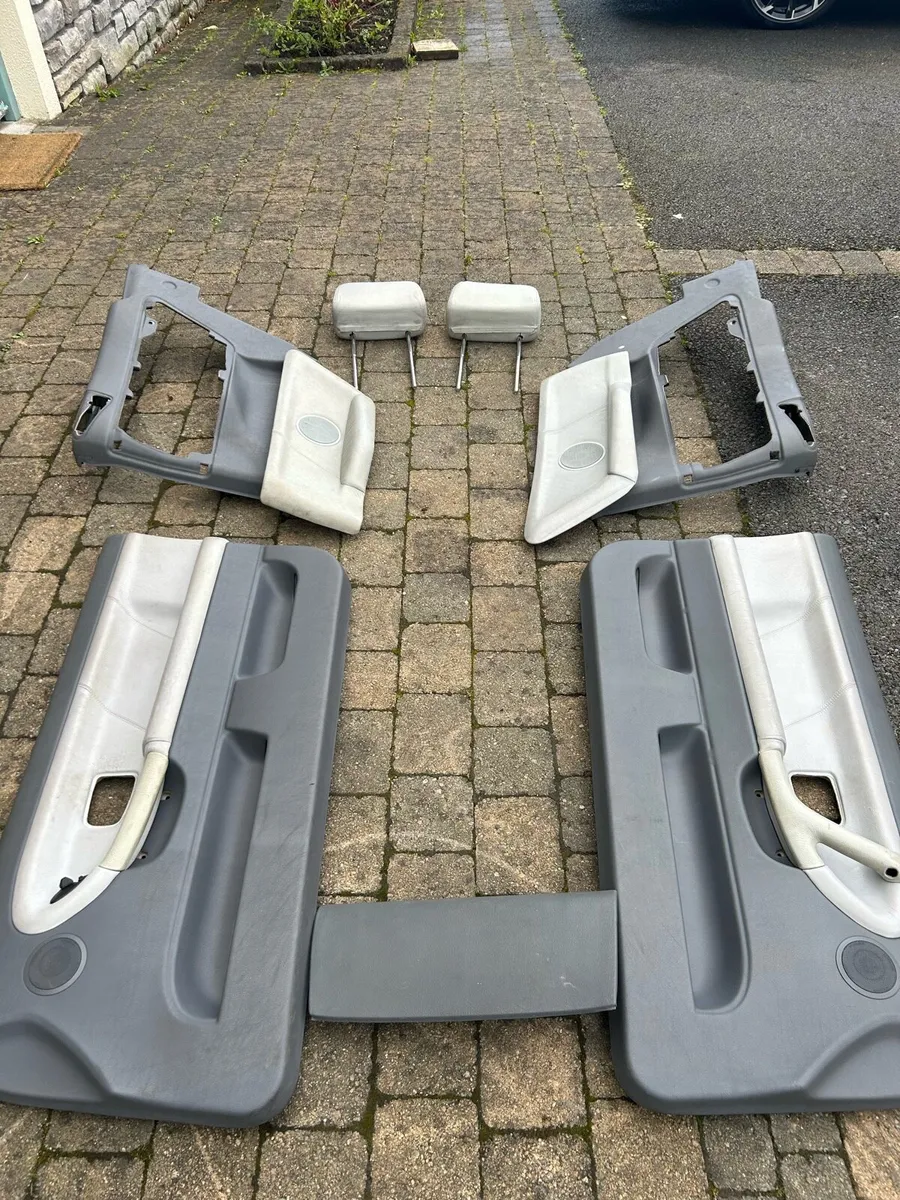 E36 dove leather door cards