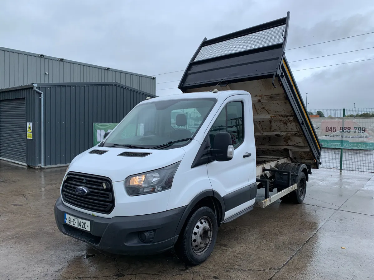BID ONLINE NOW - 2018 FORD TRANSIT 350 TIPPER - Image 1