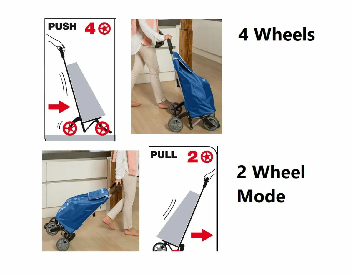4 Wheel - Large Shopping Trolley bag - Image 1