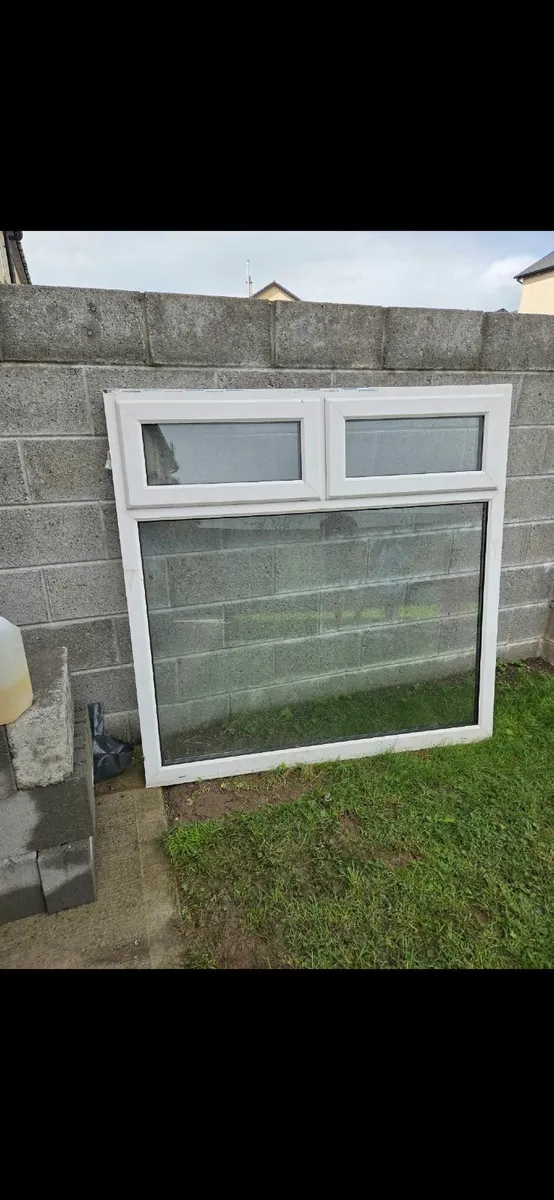 Double glaze PVC white window