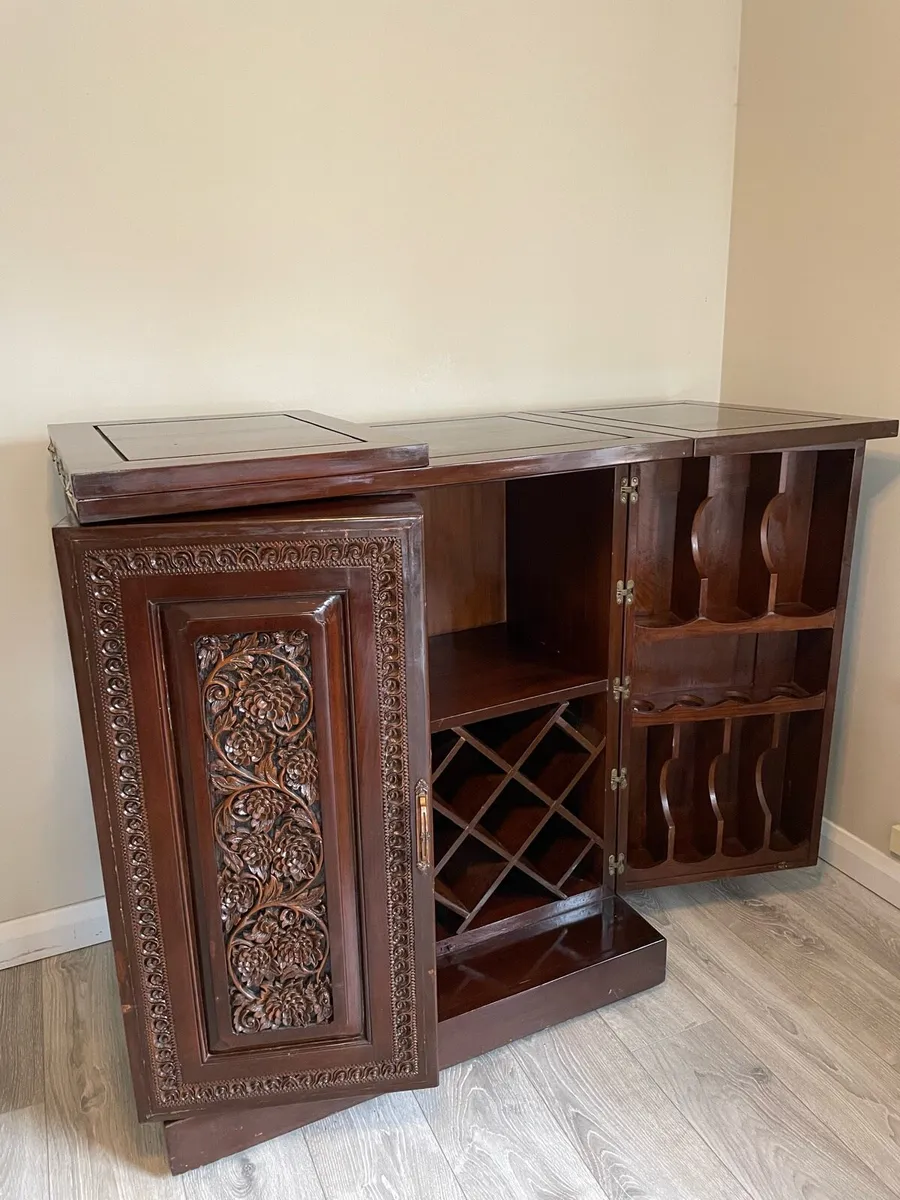 Wooden carved bar, amazing Chinese unit - Image 3