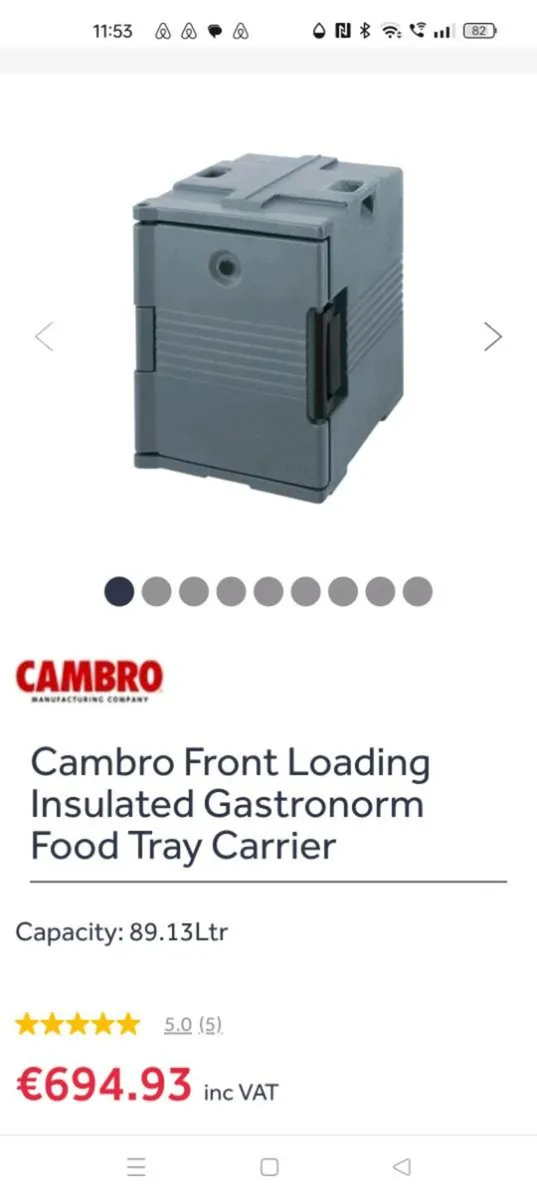 Cambro front loading gastronomy food carrier - Image 1