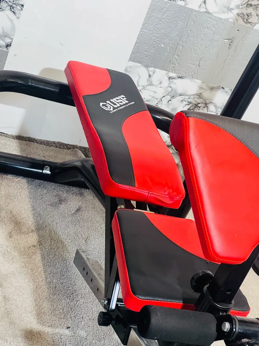 USF LARGE  BENCH 100KG WEIGHTS BARBELL DUMBBELLS - Image 4