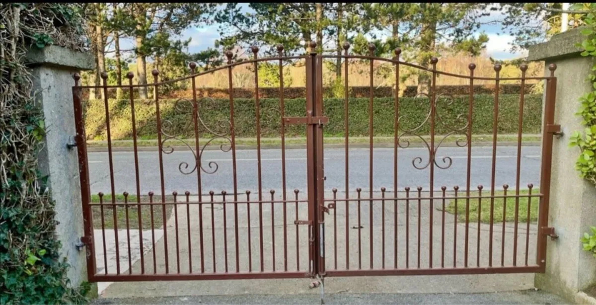 Galvanised Entrance Gates plus Railings - Image 2