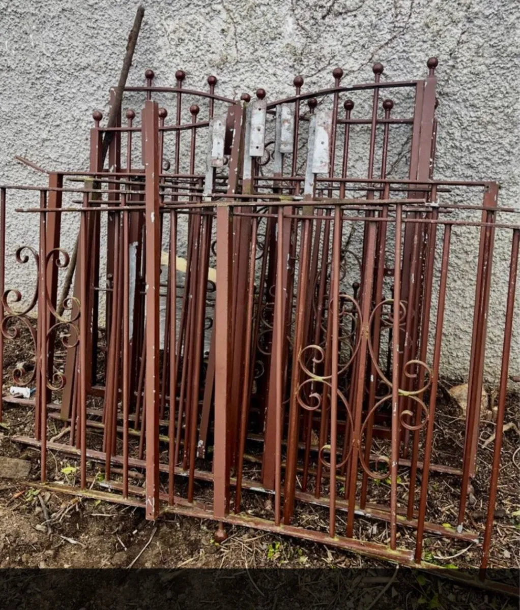 Galvanised Entrance Gates plus Railings - Image 4