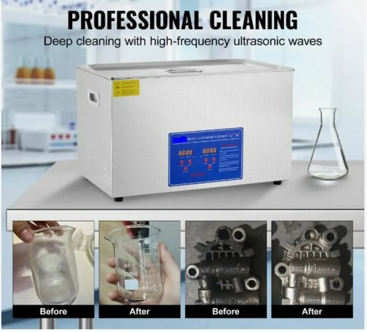 Professional Ultrasonic Cleaner, 30 L - Image 4