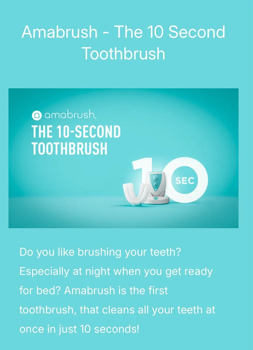 Amabrush 10-Second toothbrush (Basic Starter Kit) - Image 2