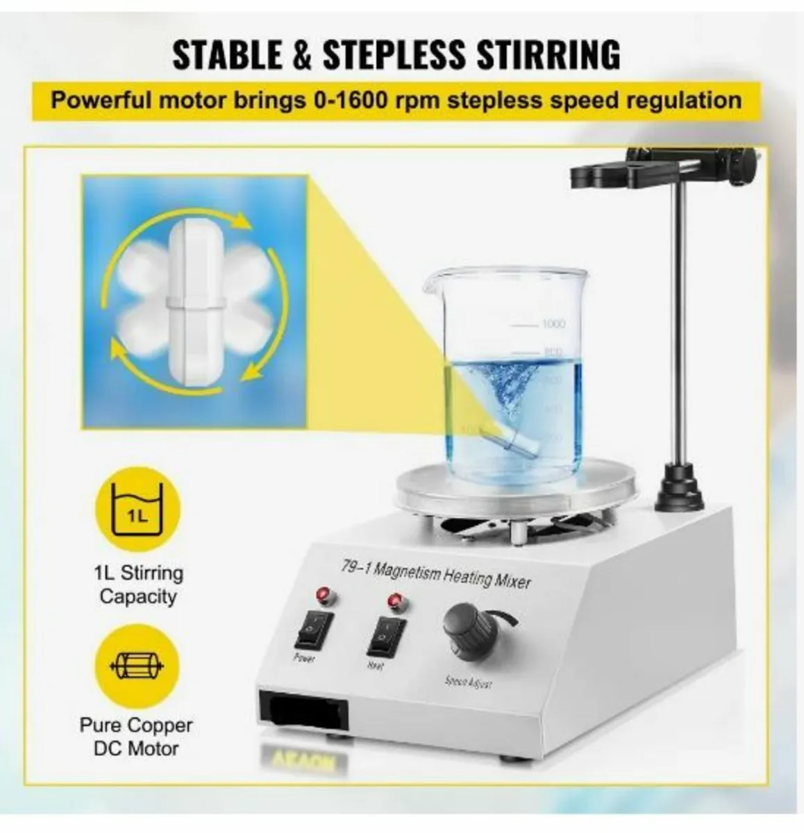 Laboratory Magnetic Stirrer Hot Plate - Image 4