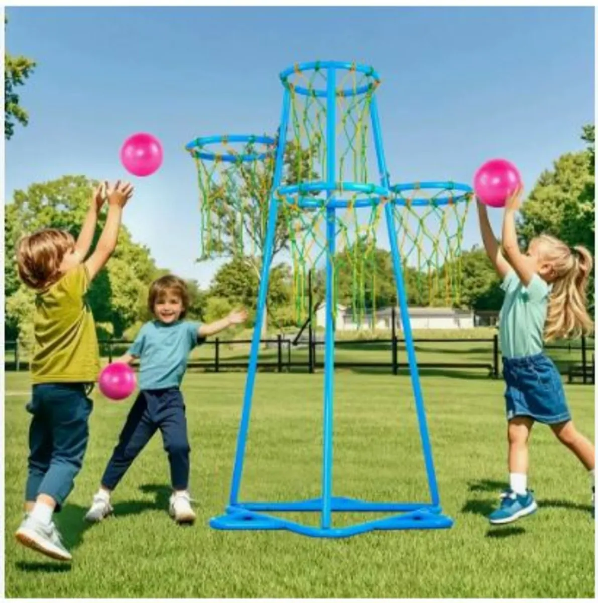Kids Basketball Hoop, 4-Hoop Child - Image 4