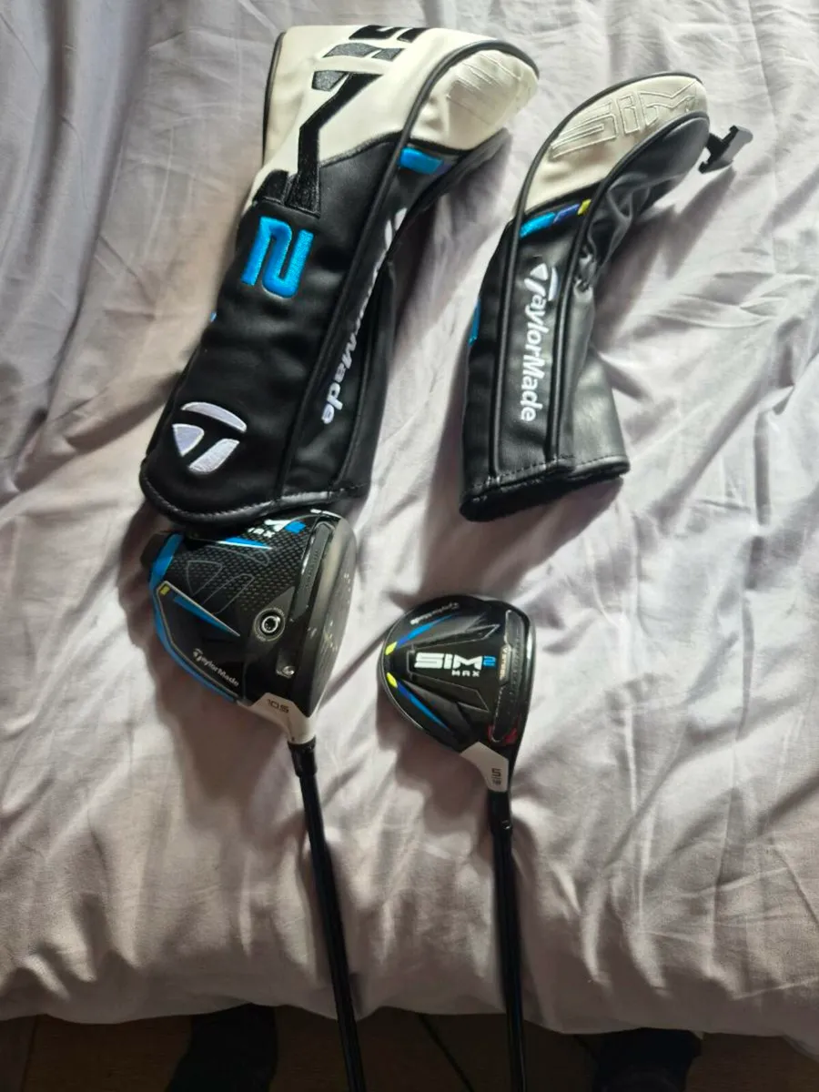 Taylormade SIM2 Max Driver and 5 wood - Image 1