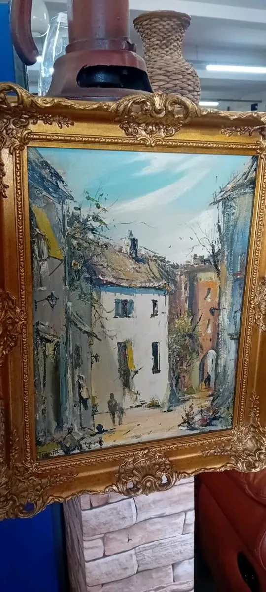 Original Fran Fit Oik On Canvas Painting - Image 1