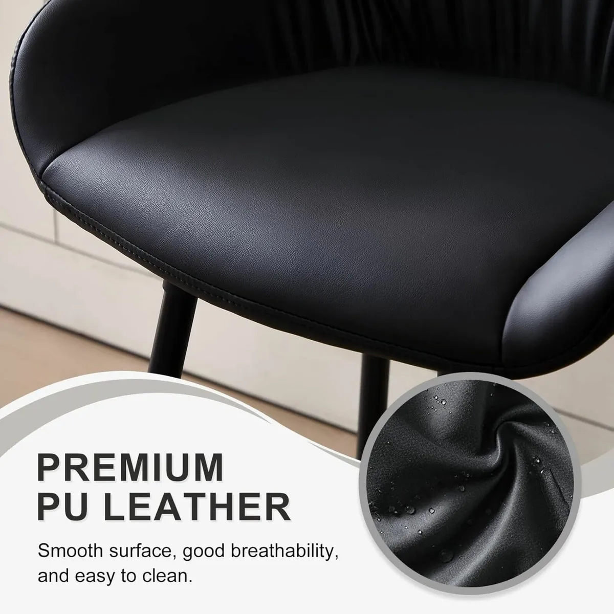 Set of 4 Brand New in Box Bar Stools -  PU Leather - Image 4