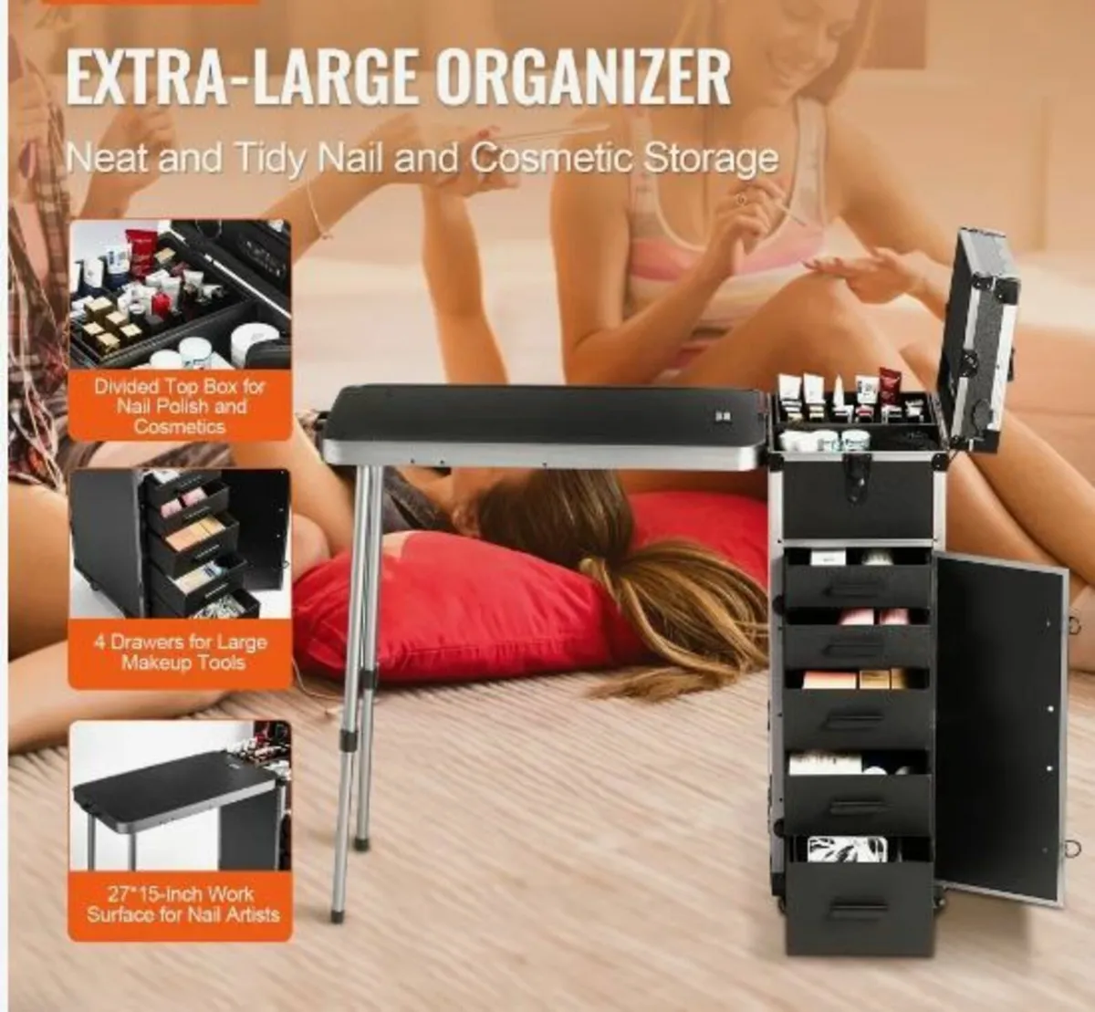 Professional Makeup Train Case - Image 4