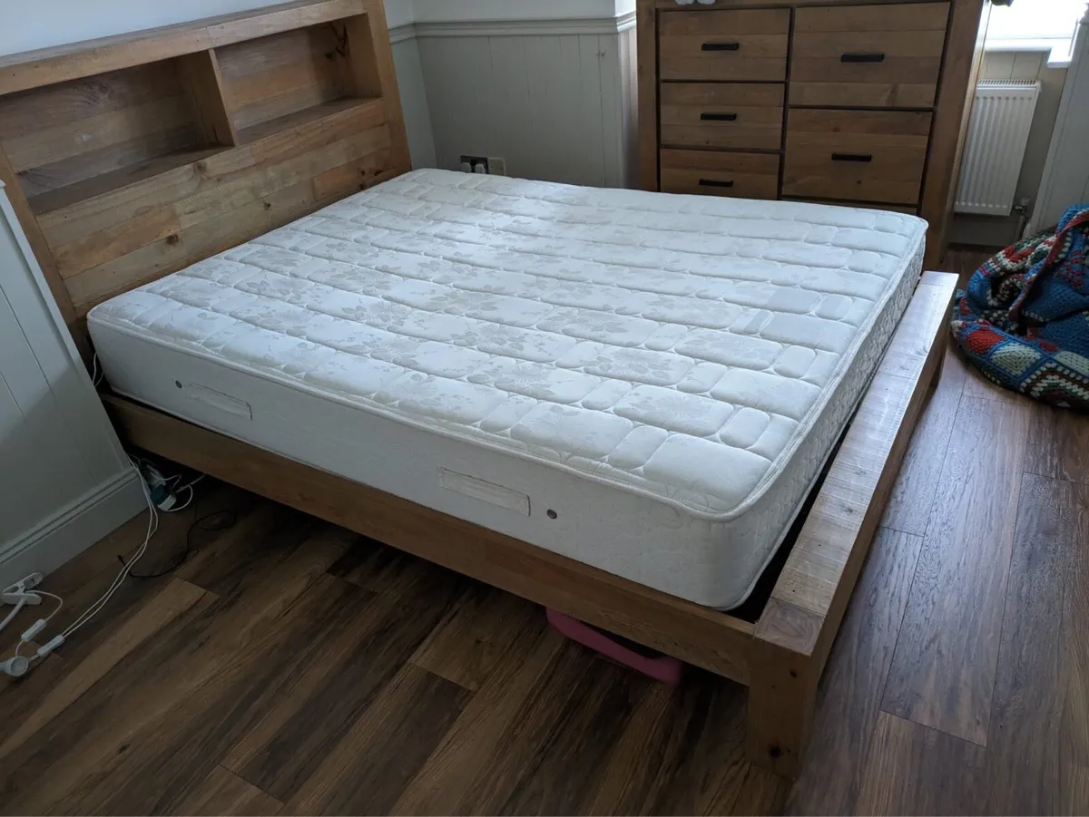 Solid Pine King Size 5ft Bed (Coolmore) - Image 3