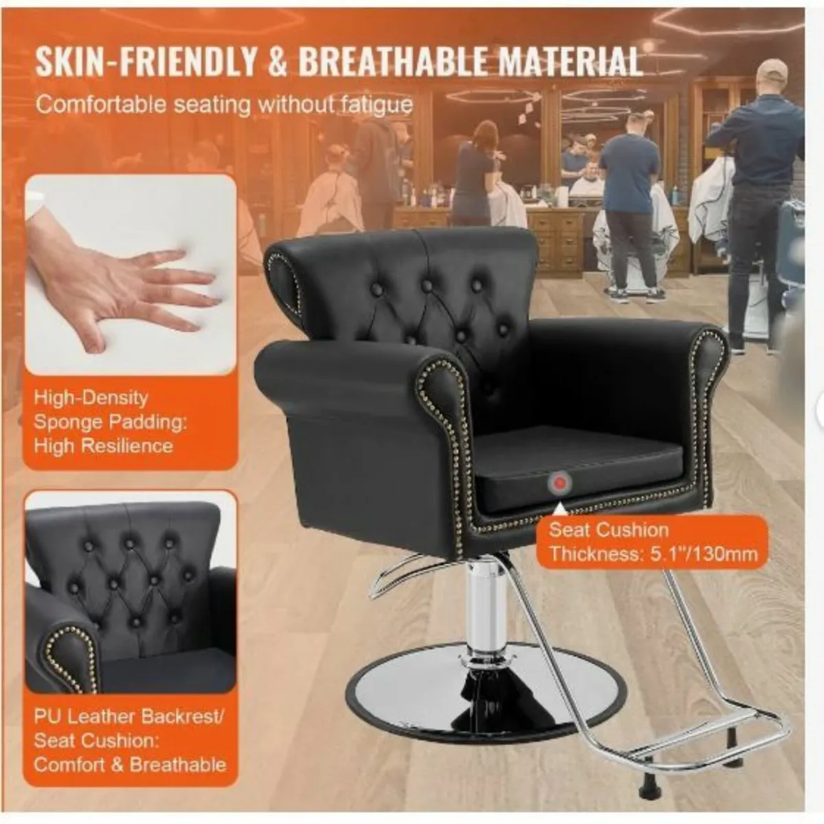 Salon Chair, Barber Chair for Hair Stylist - Image 2