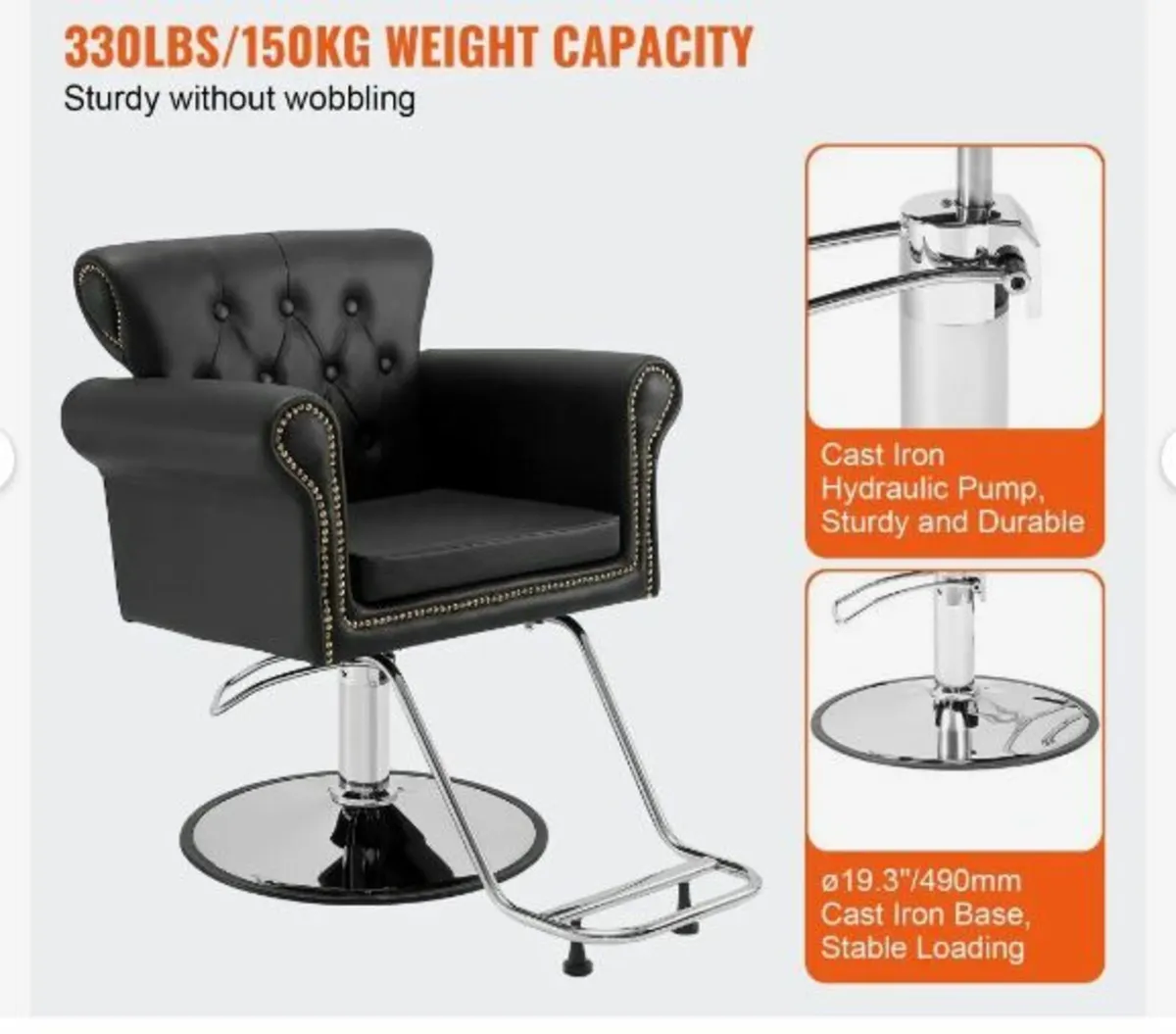 Salon Chair, Barber Chair for Hair Stylist - Image 3