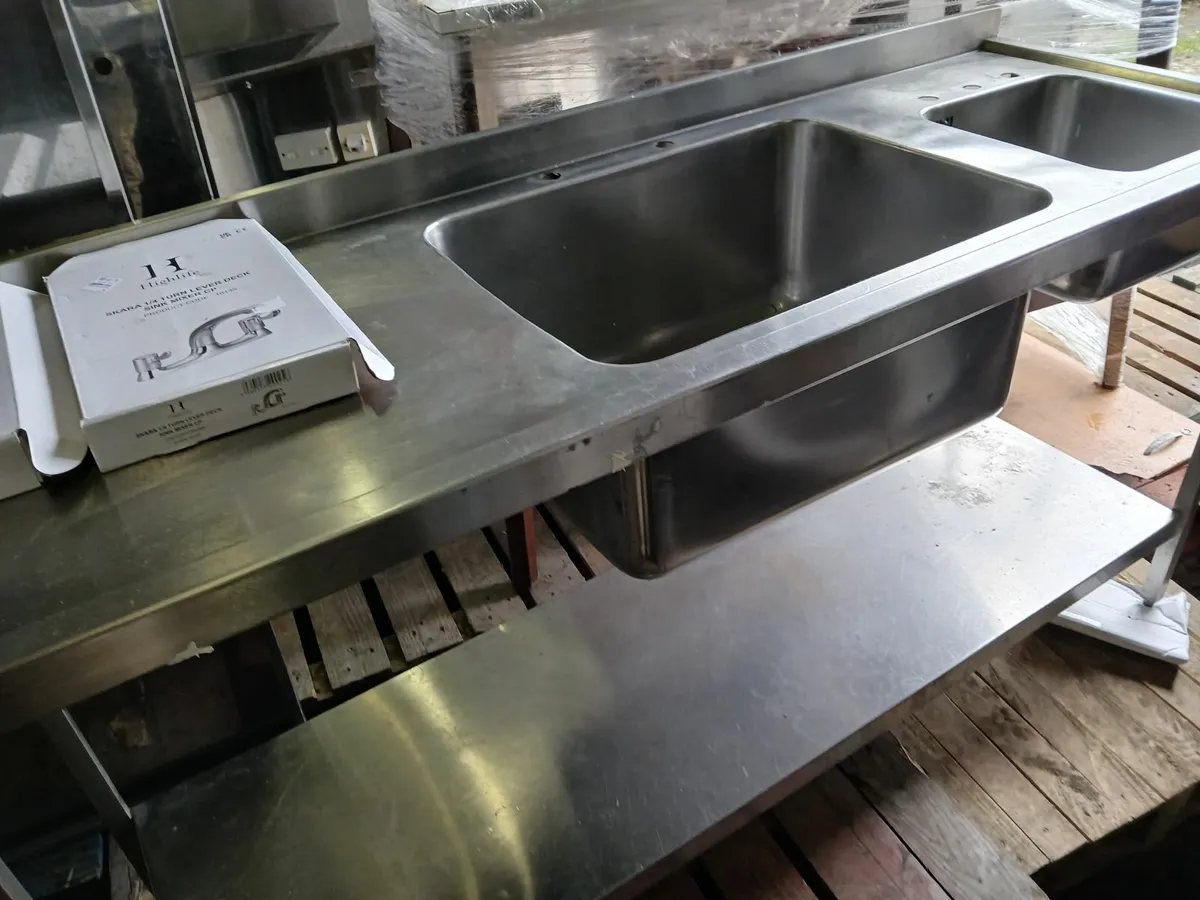 Staneless steel cabbinet double sink unit - Image 3