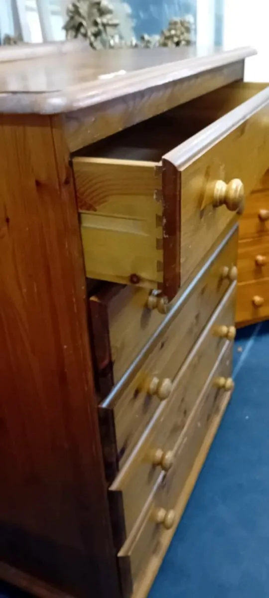 Solid Pine Chest Of Drawers - Image 2