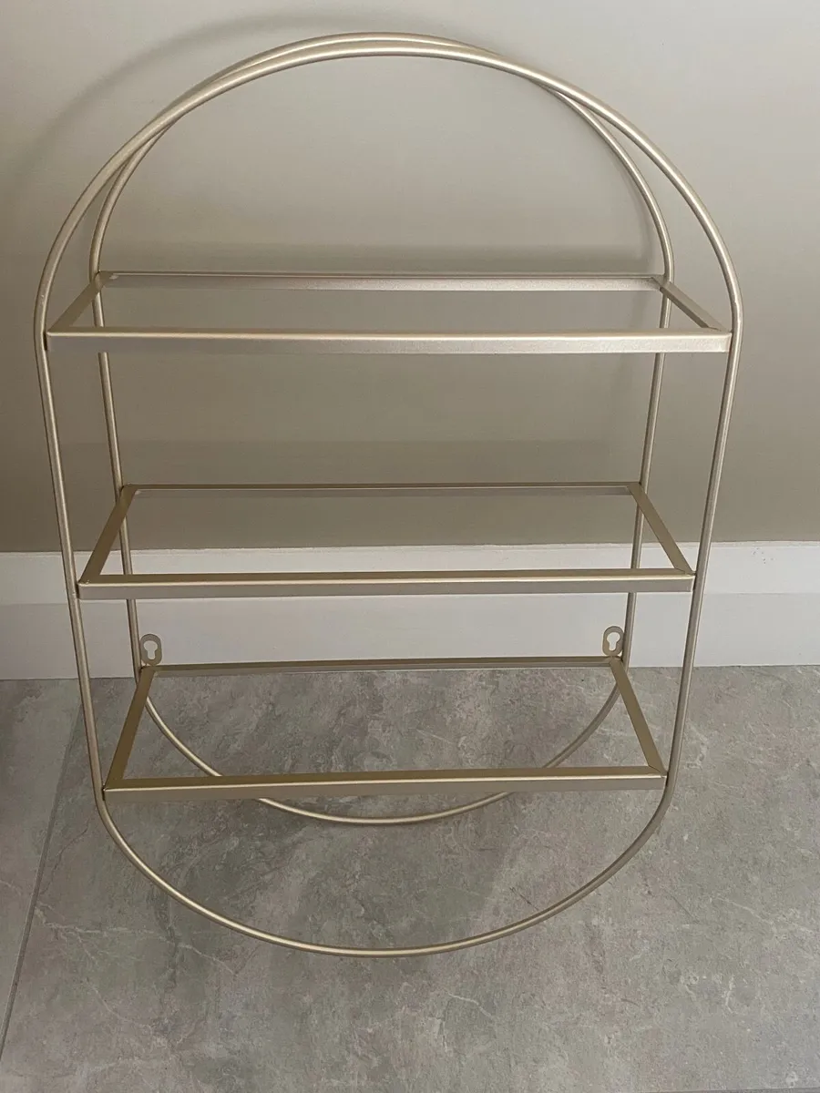 Brass Oval Wall Shelf - Image 2